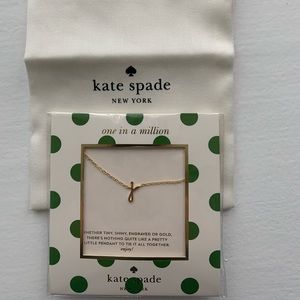 Kate Spade initial “J” necklace